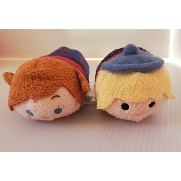 Frozen TSUM TSUM Mini Plush 3.5" Lot of 2 Kristoff Anna Disney Stackable - Picture 3 of 7